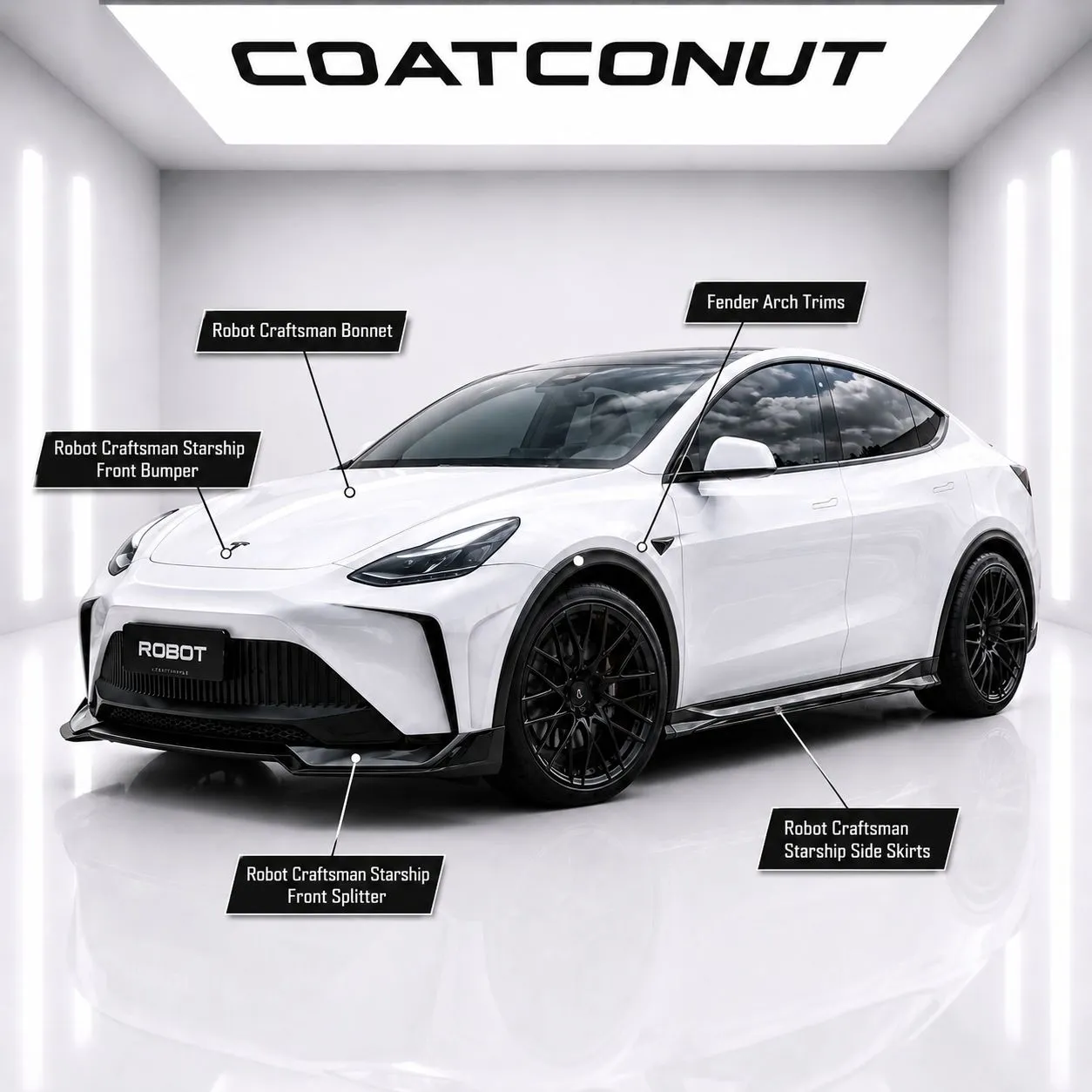 Tesla Model Y Robot Craftsman Startship Bodykit (Suitable for Model Y RWD & Performance Model) 2022/2024 - Image 3